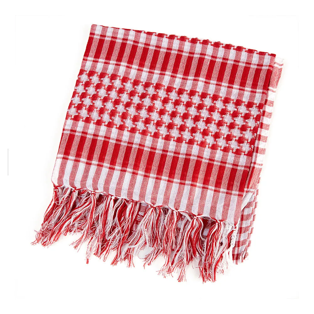 Akmax  100% Cotton Plaid Tassel Casual Work Scarf Set