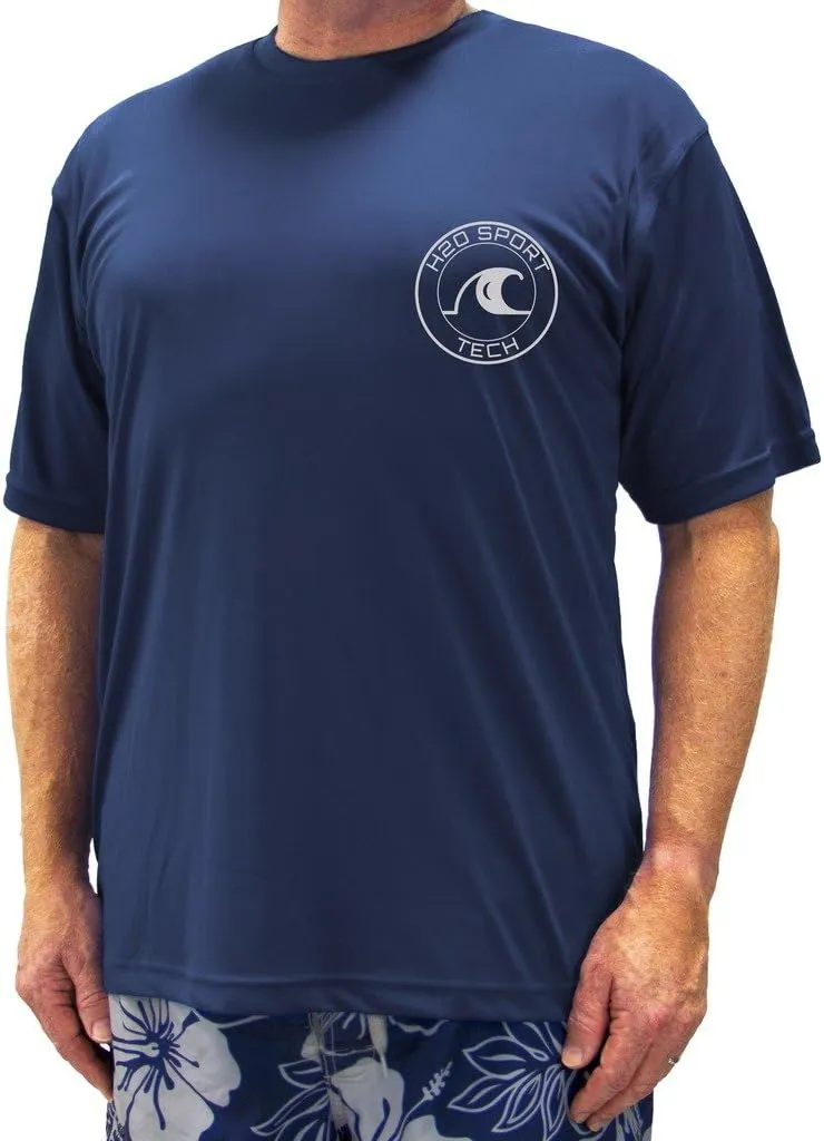 Big & Tall Men's Short Sleeve Swim Shirt - Loose Fit