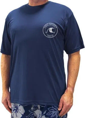 Big & Tall Men's Short Sleeve Swim Shirt - Loose Fit
