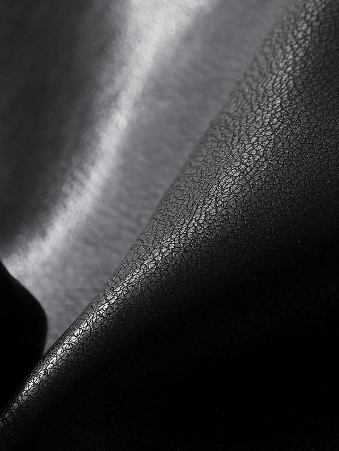 Boys Black Faux Leather Joggers with Faux Fur Cuffs