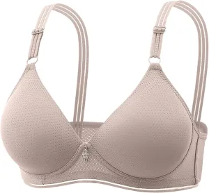 Bras for Older Women, 2025 New Wirefree Bra Stretchable Straps Bras Push Up Bra No Underwire Plus Size Bra