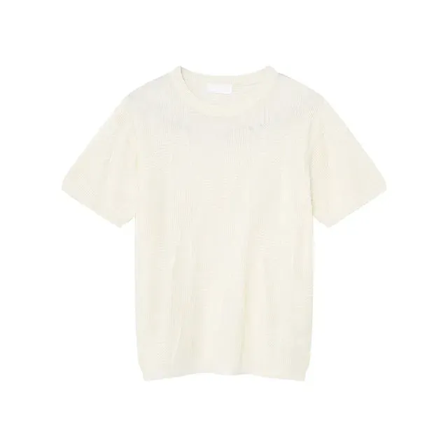 Broadcloth Loose Casual Round Neck T-Shirt