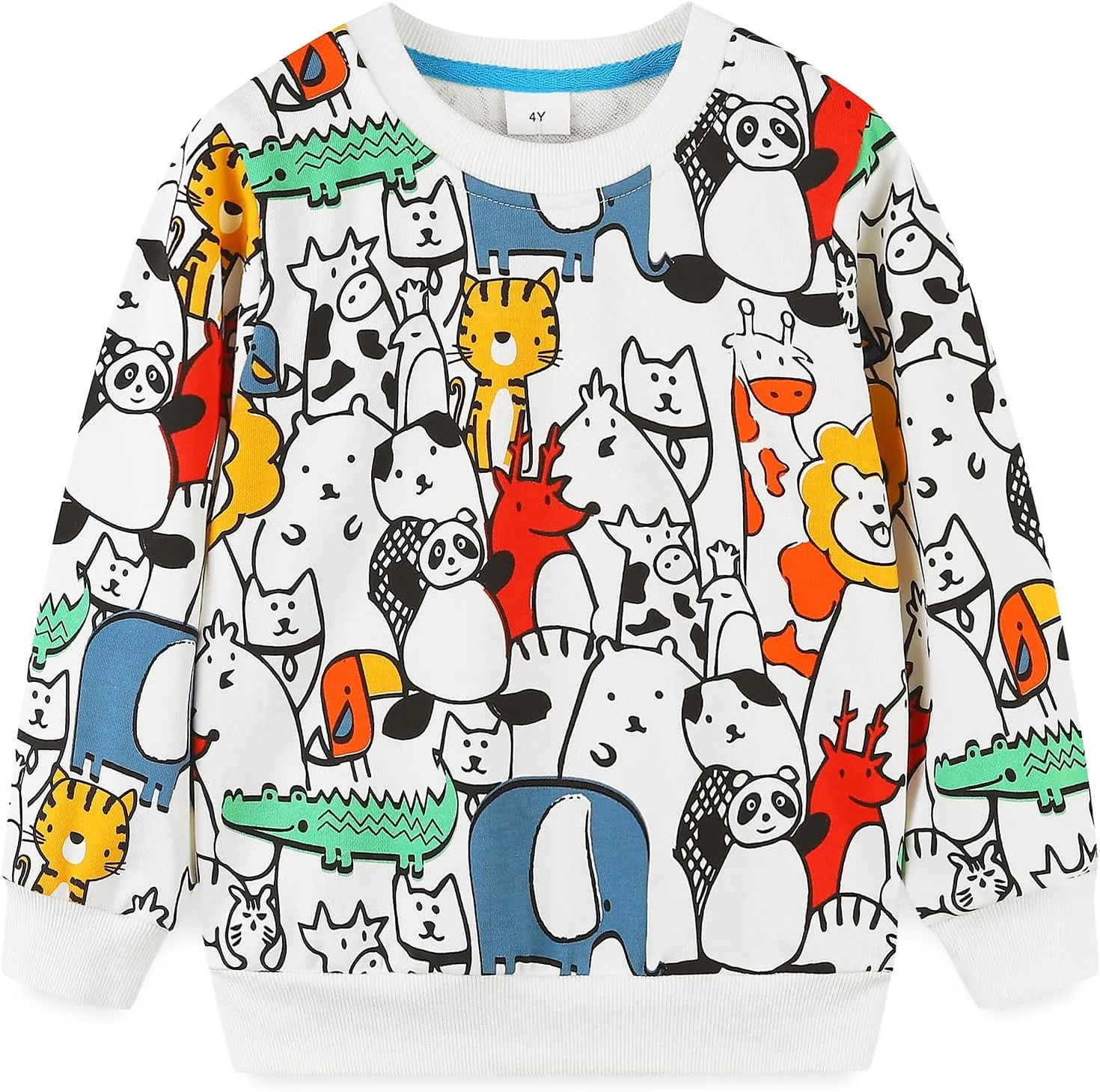 Bumeex Toddler Boy's Kids Crewneck Pullover Sweatshirts 2-7Year