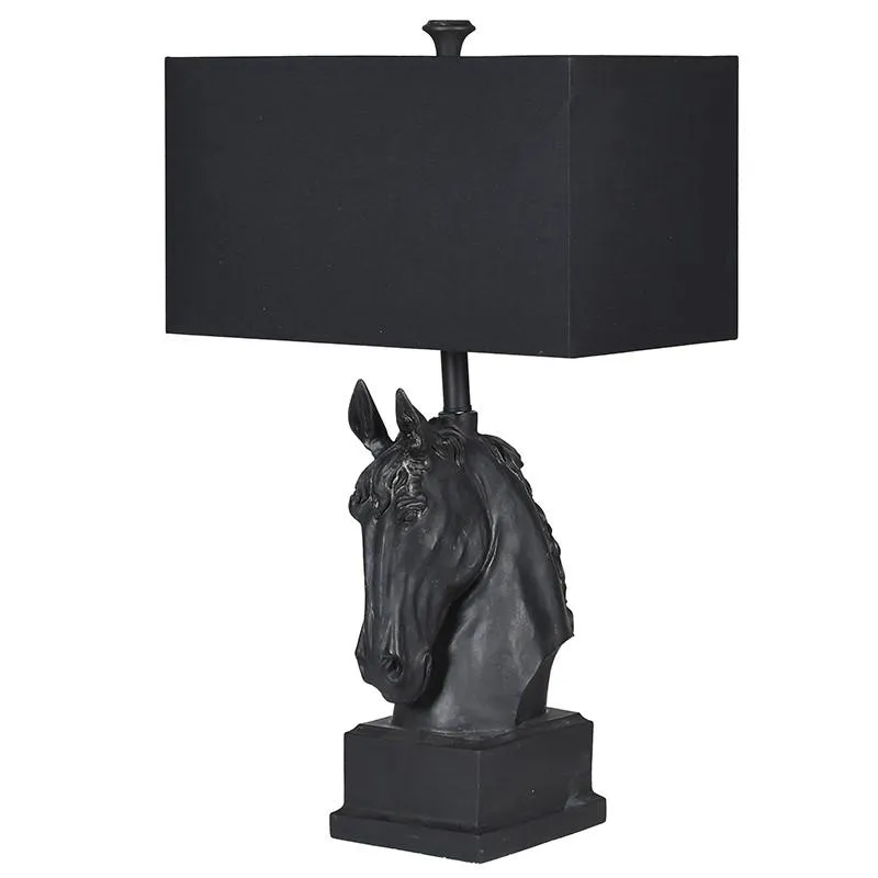 Camargue Horse Head Stallion Table Lamp