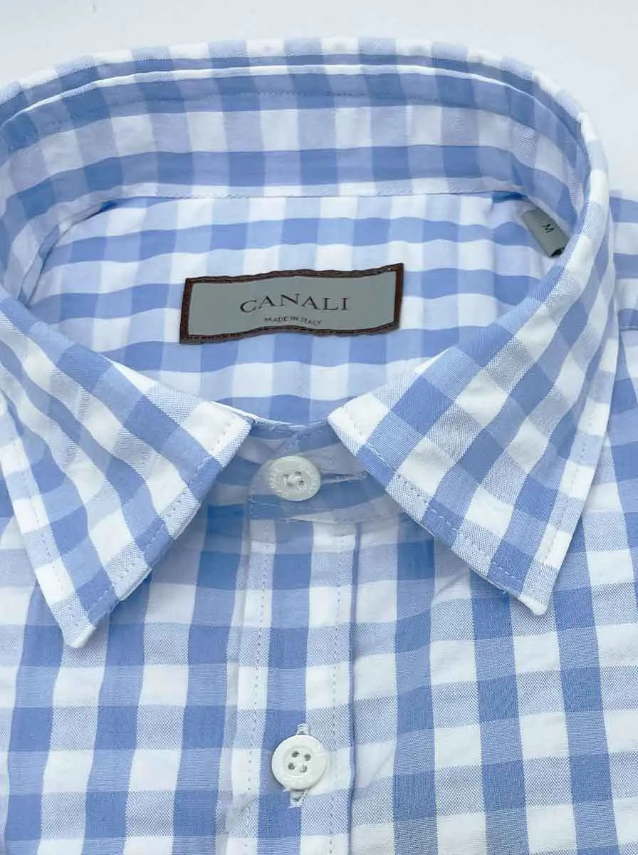 Canali - Gingham Short Sleeve Shirt