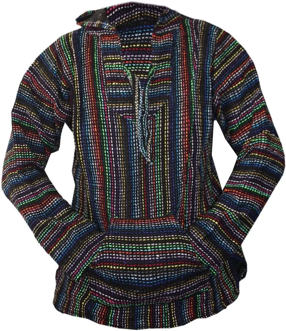 Classic Mexican Baja Hoodie Sweater Pullover