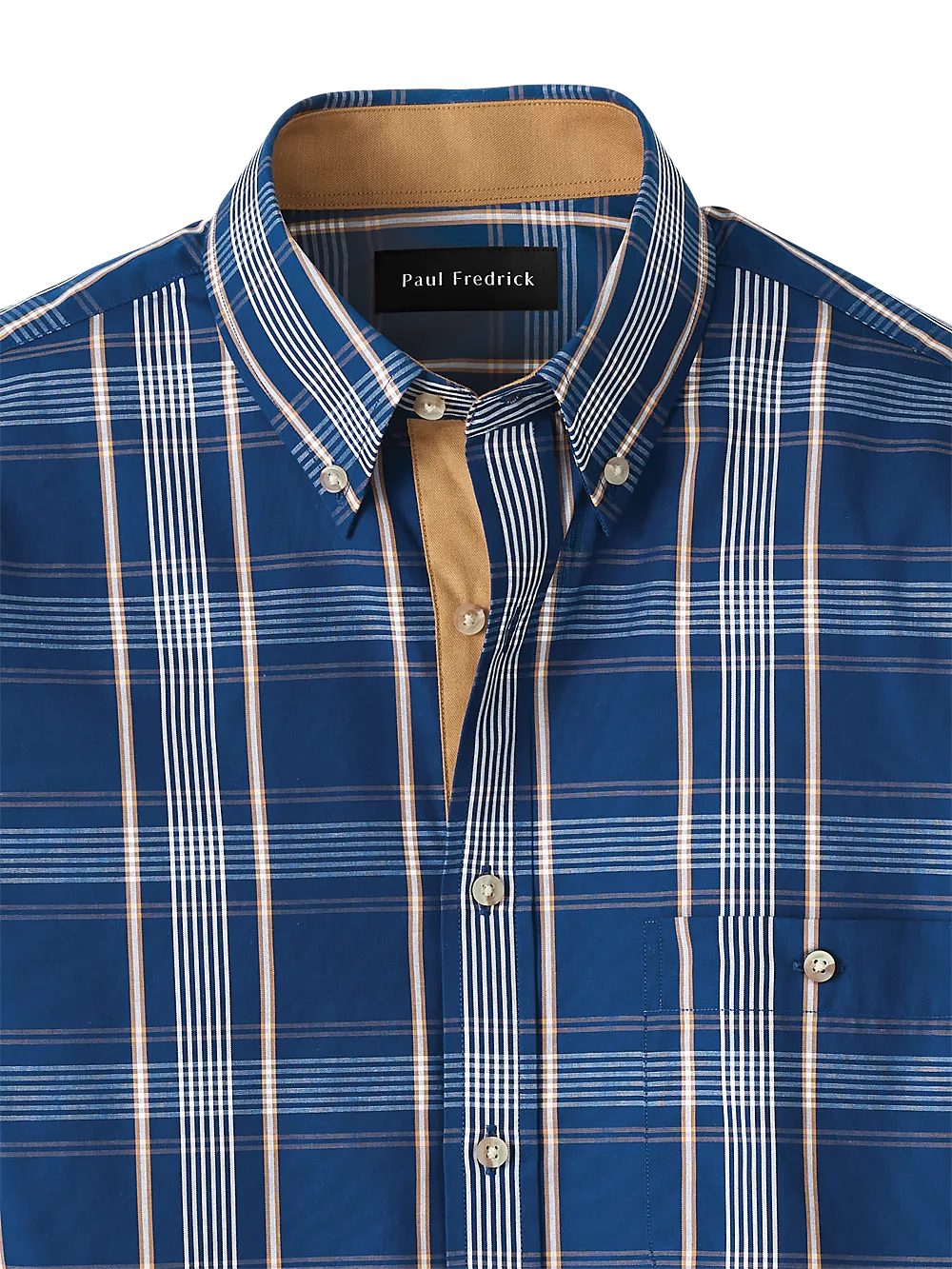 Cotton Plaid Casual Shirt - Blue