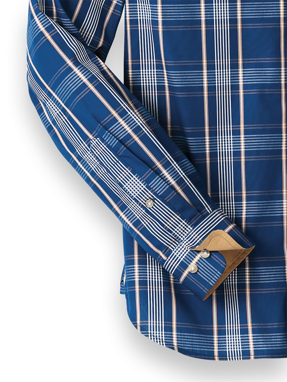 Cotton Plaid Casual Shirt - Blue