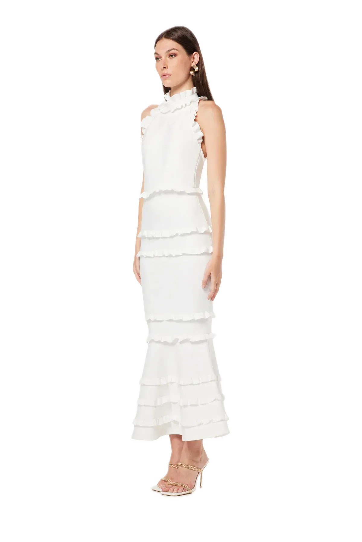 Elliatt Theatrical Maxi Gown - Elegant Tiered Ruffle Design
