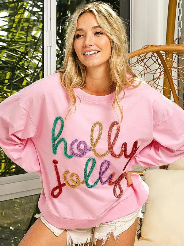 Holly Print Women Sweatshirt