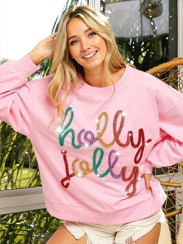 Holly Print Women Sweatshirt