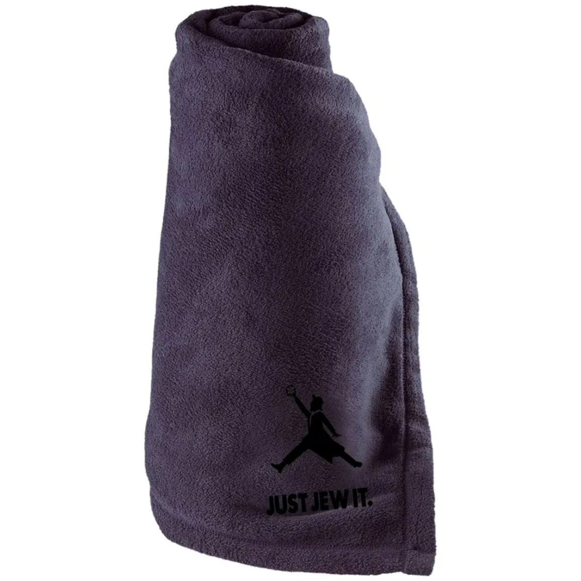 Just Jew It Sporty Embroidered Large Fleece Blanket