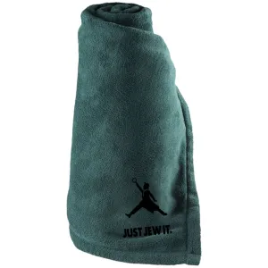 Just Jew It Sporty Embroidered Large Fleece Blanket