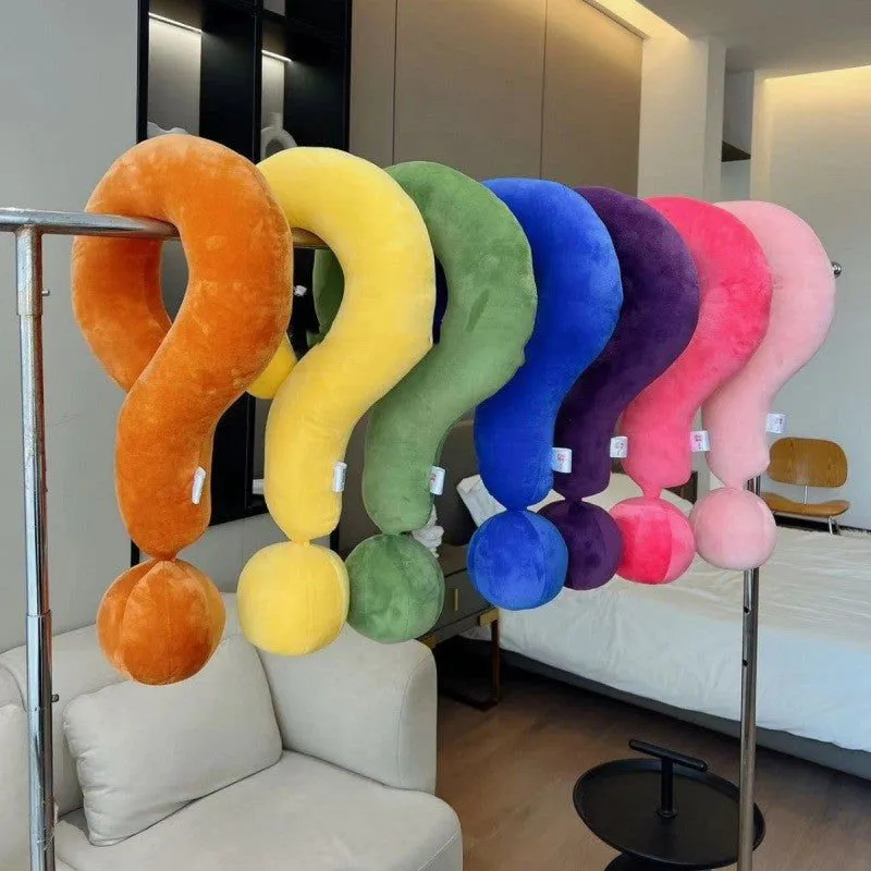 LovelyRLovely Question Mark Neck Pillow Comfortable Fabric