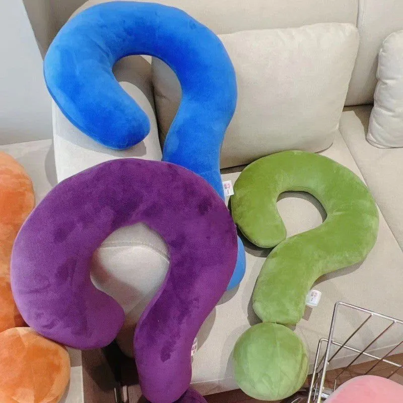 LovelyRLovely Question Mark Neck Pillow Comfortable Fabric