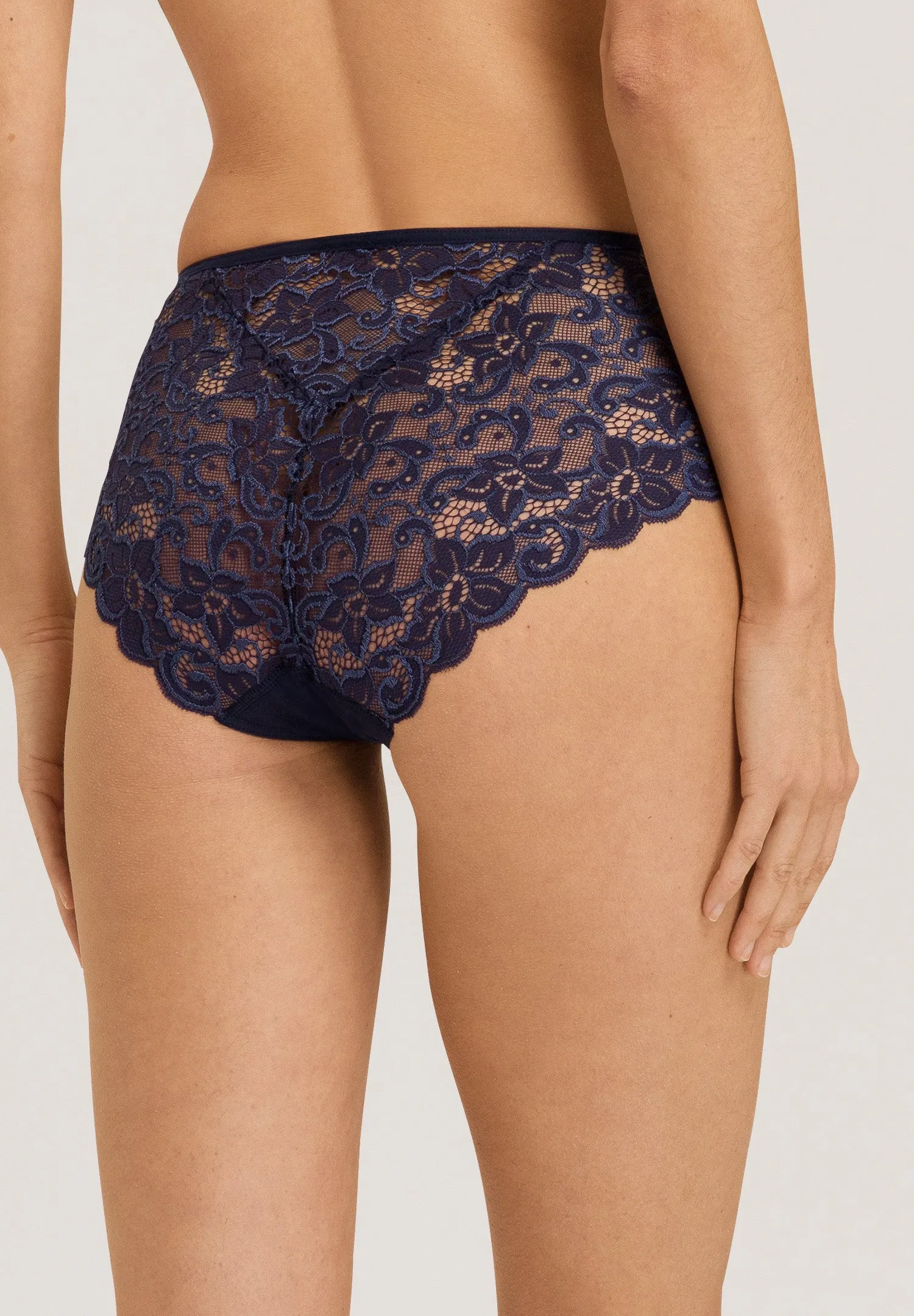 Luxury Moments Lace-Back Brief | Deep Navy 71480-1610