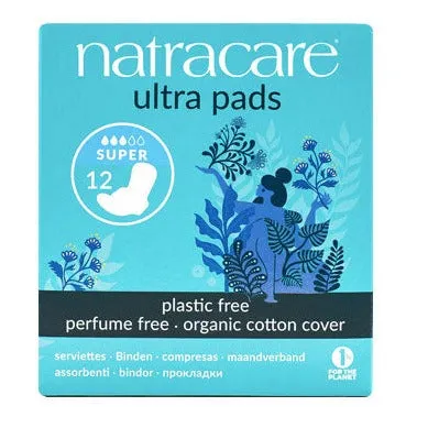 Natracare Super Period Pads 12's