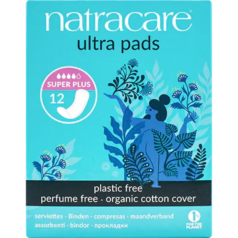 Natracare Super Plus Period Pads 12s