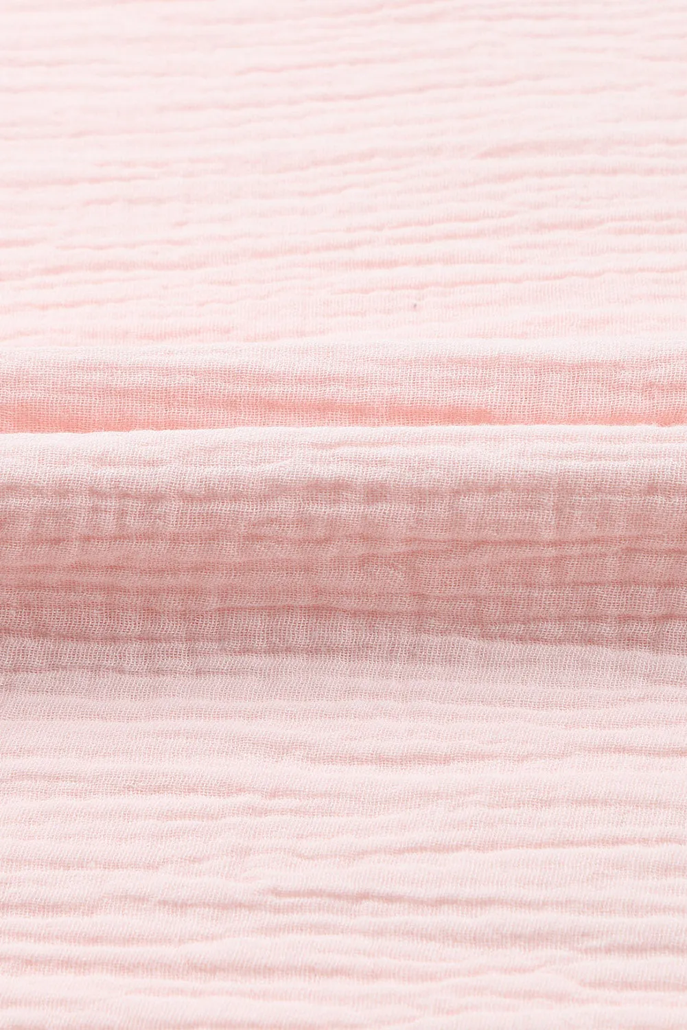 Pink Textured Tiered Ruffle Casual Short Sleeve Top