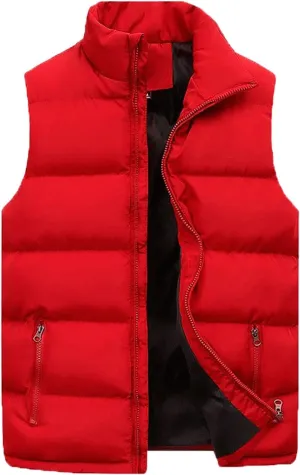 Puffer Vest Men, Men's Lightweight Puffer Vest, Water Resistant Outdoor Sleeveless Jacket, Quilted Windproof Outerwear