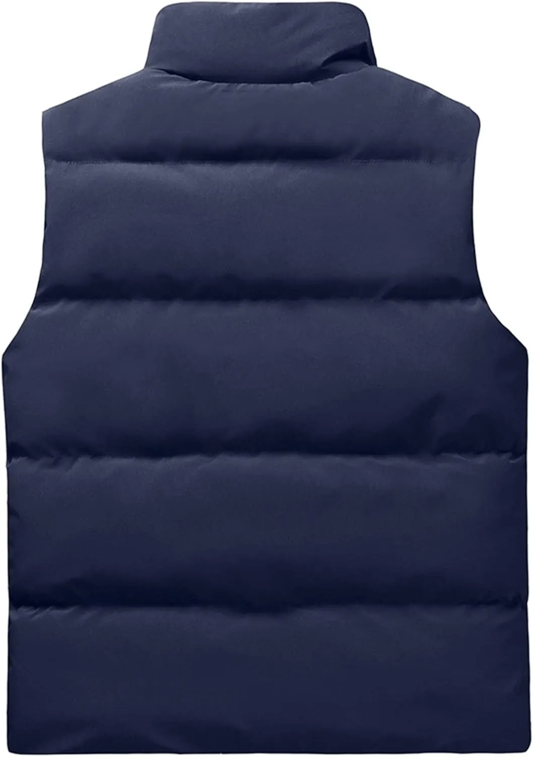 Puffer Vest Men, Men's Padded Down Vest Winter Casual Work Sports Travel Outdoor Puffer Jacket with Zipper Pockets