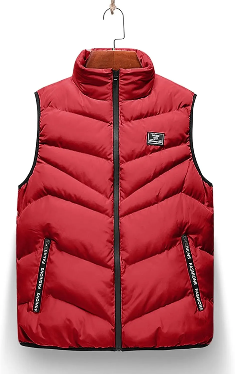 Puffer Vest Men, Men's Winter Warm Down Coats Vest Fashion Outdoor Waterproof Jacket Puffer Coats Vest Outerwear