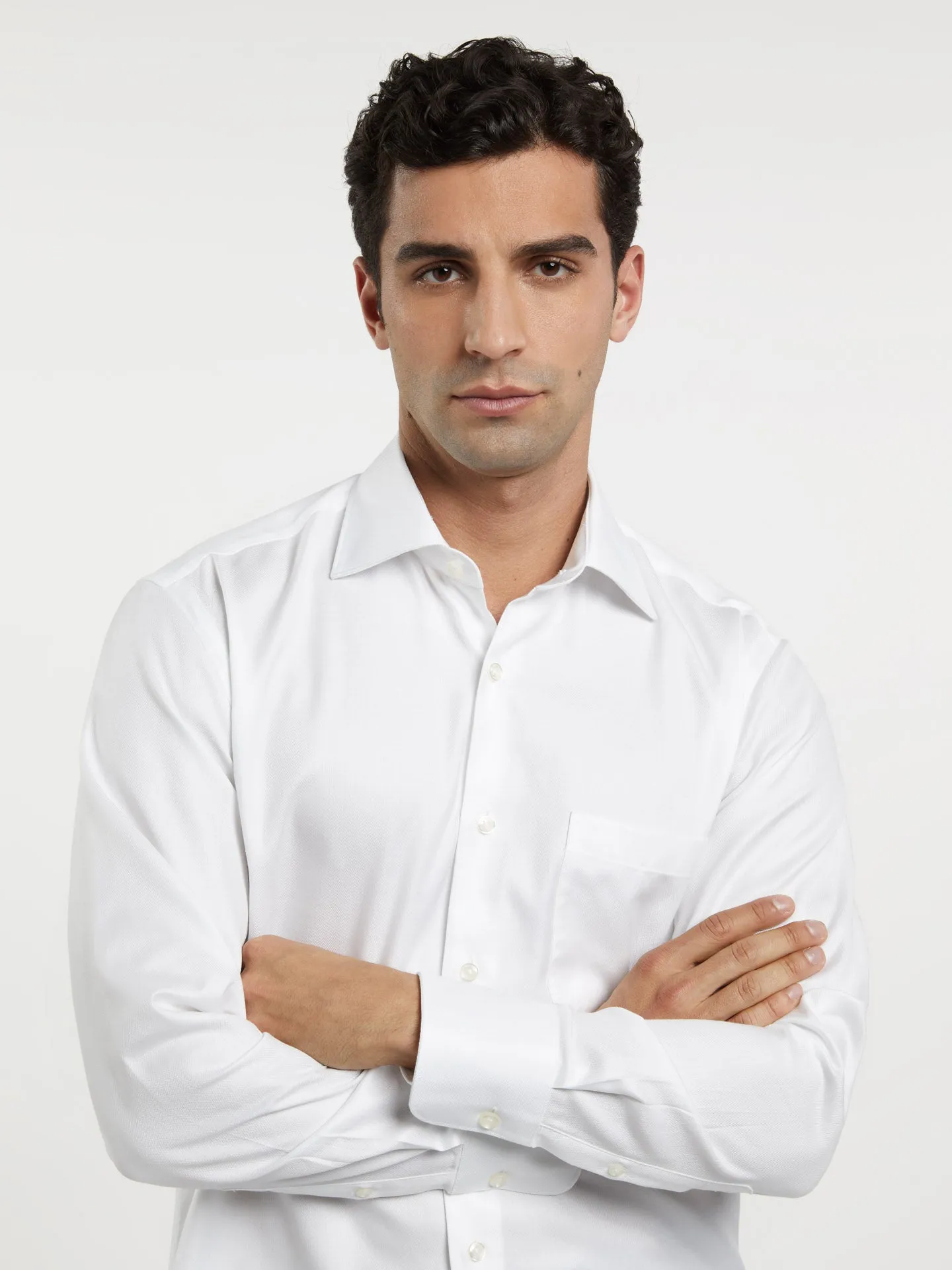 Regular Fit Business herringbone Formal Shirt