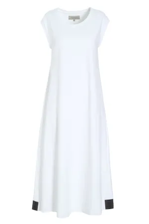 SWEAT DRESS - 73405 - WHITE
