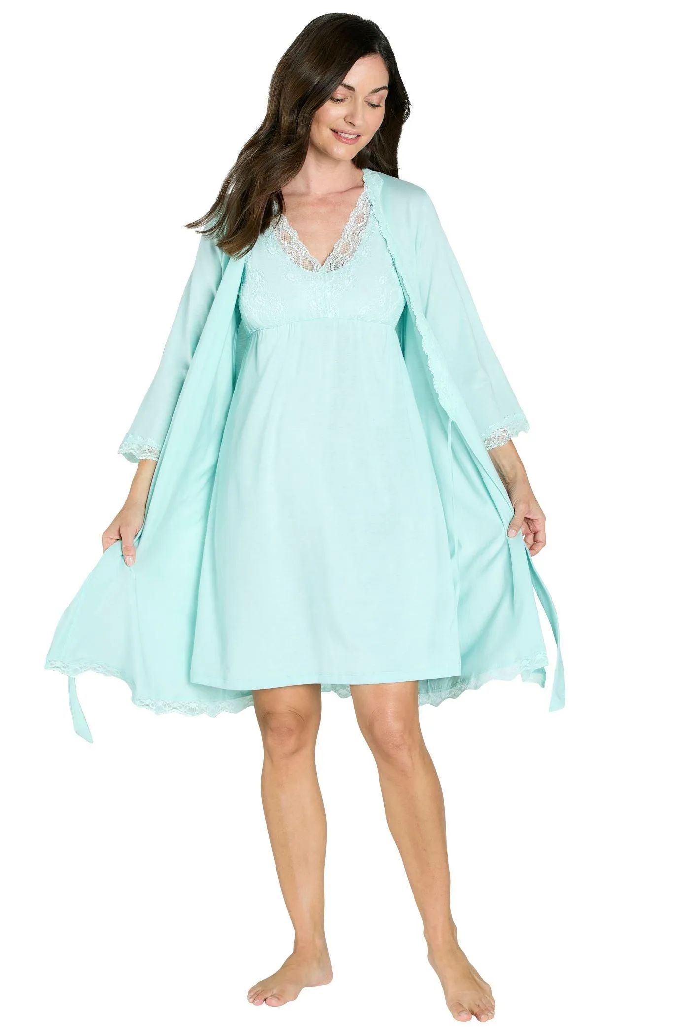 Tank Chemise Robe Set - Sales Rack
