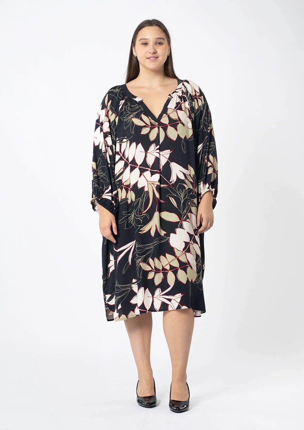 Tropical Loose Fit Dress