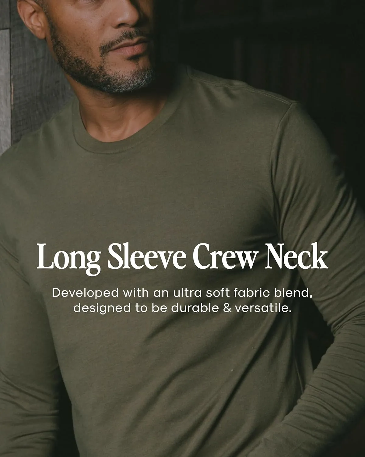 True Classic Mens Long Sleeve Tee Shirts - Classic Henley & Crew Neck Long Sleeve T Shirt - Regular and Tall Thermal Shirts