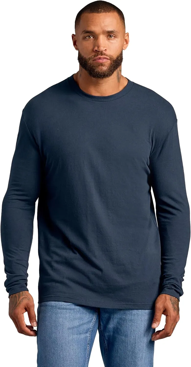 True Classic Mens Long Sleeve Tee Shirts - Classic Henley & Crew Neck Long Sleeve T Shirt - Regular and Tall Thermal Shirts