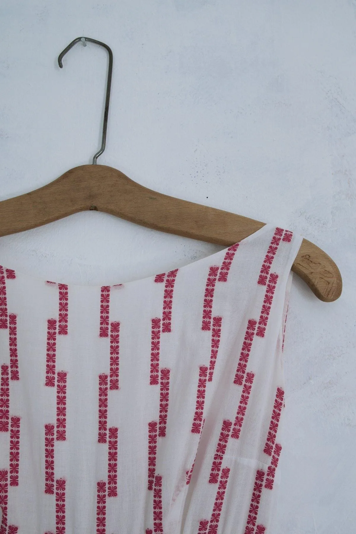 Vintage 50's Cotton Embroidered Day Dress