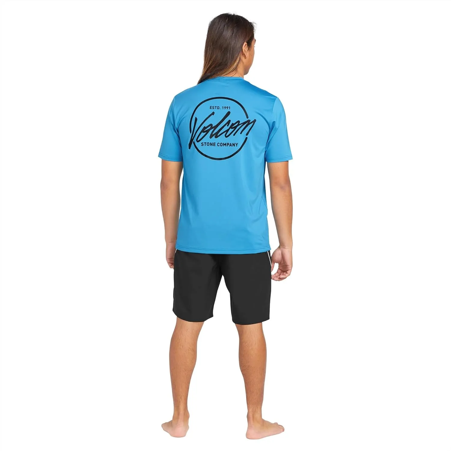 Volcom Men's Standard UPF 50  Short Sleeve Loose Fit Rashguard