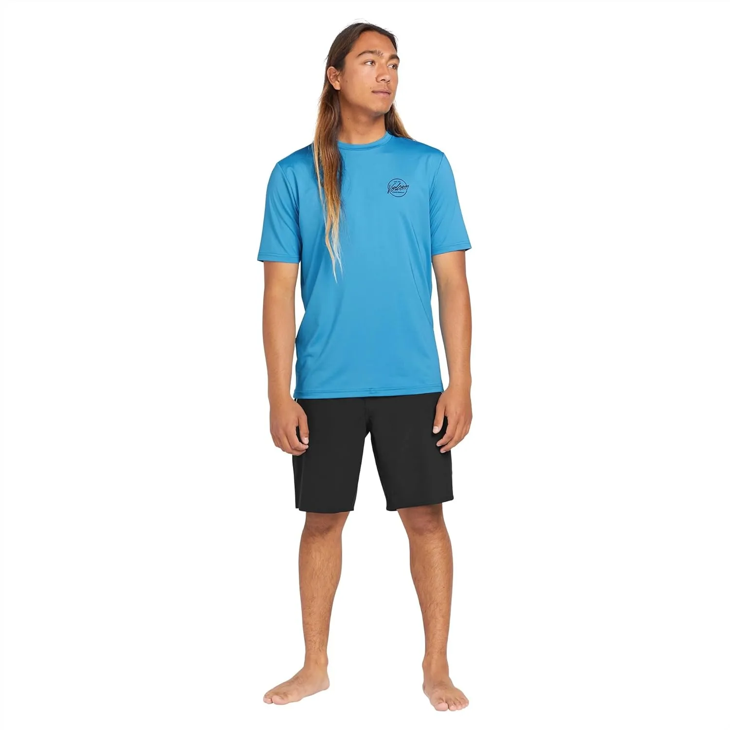 Volcom Men's Standard UPF 50  Short Sleeve Loose Fit Rashguard