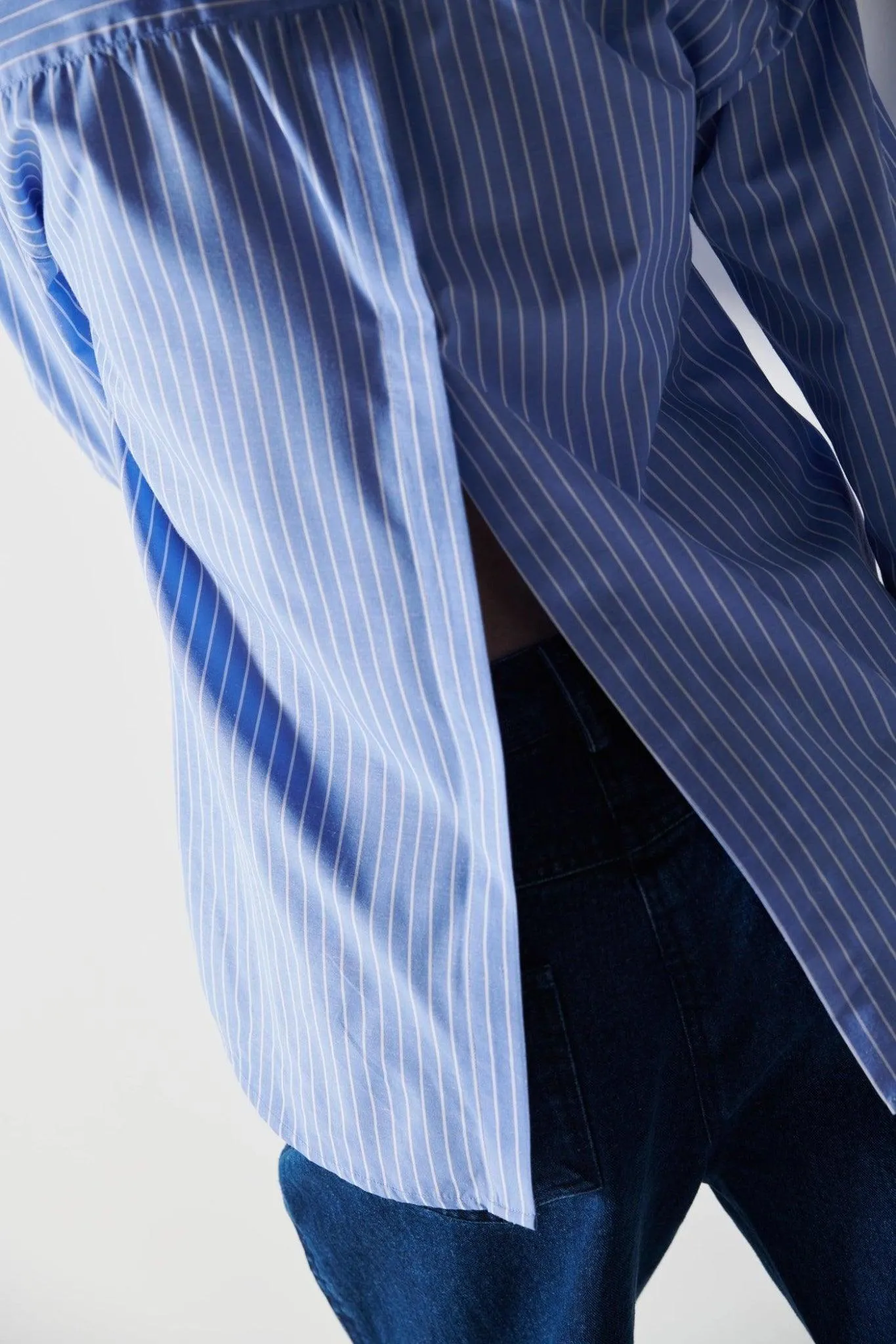White Pin Stripped Shirt