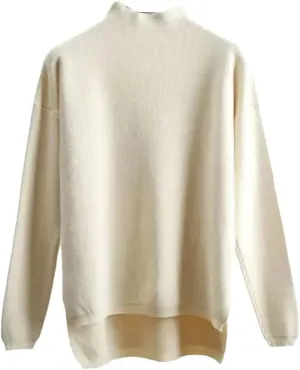 Women Style Loose Sweater Pullover Half Turtleneck Long Sleeve Oversized Knit Sweater