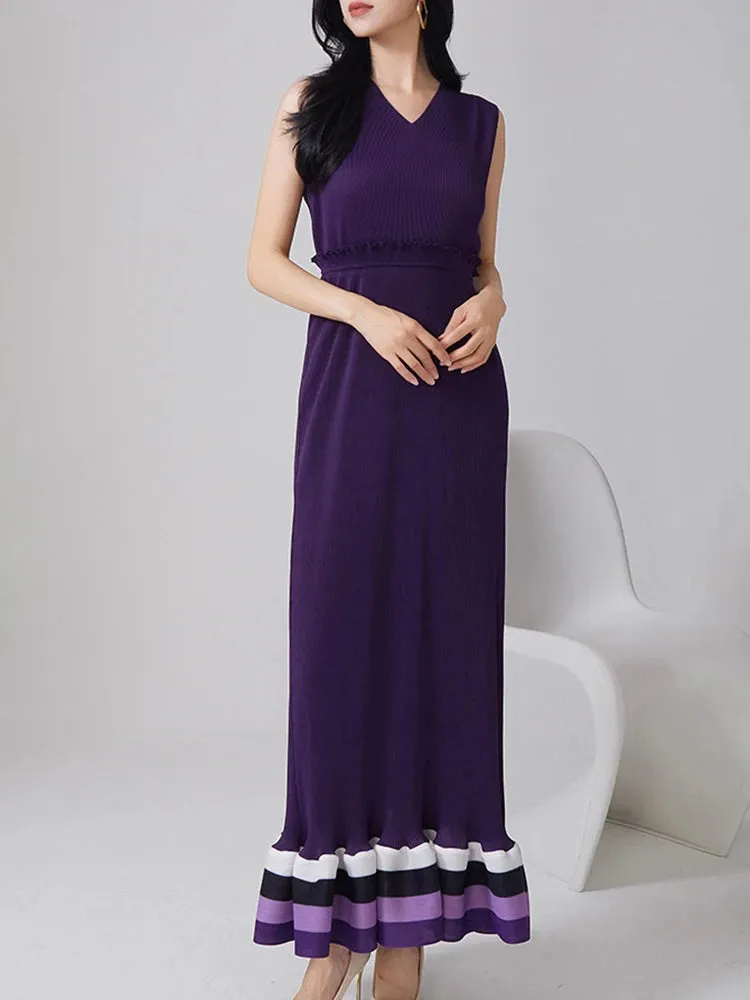 Women's Petite Midi Sleeveless Dress with Shawl