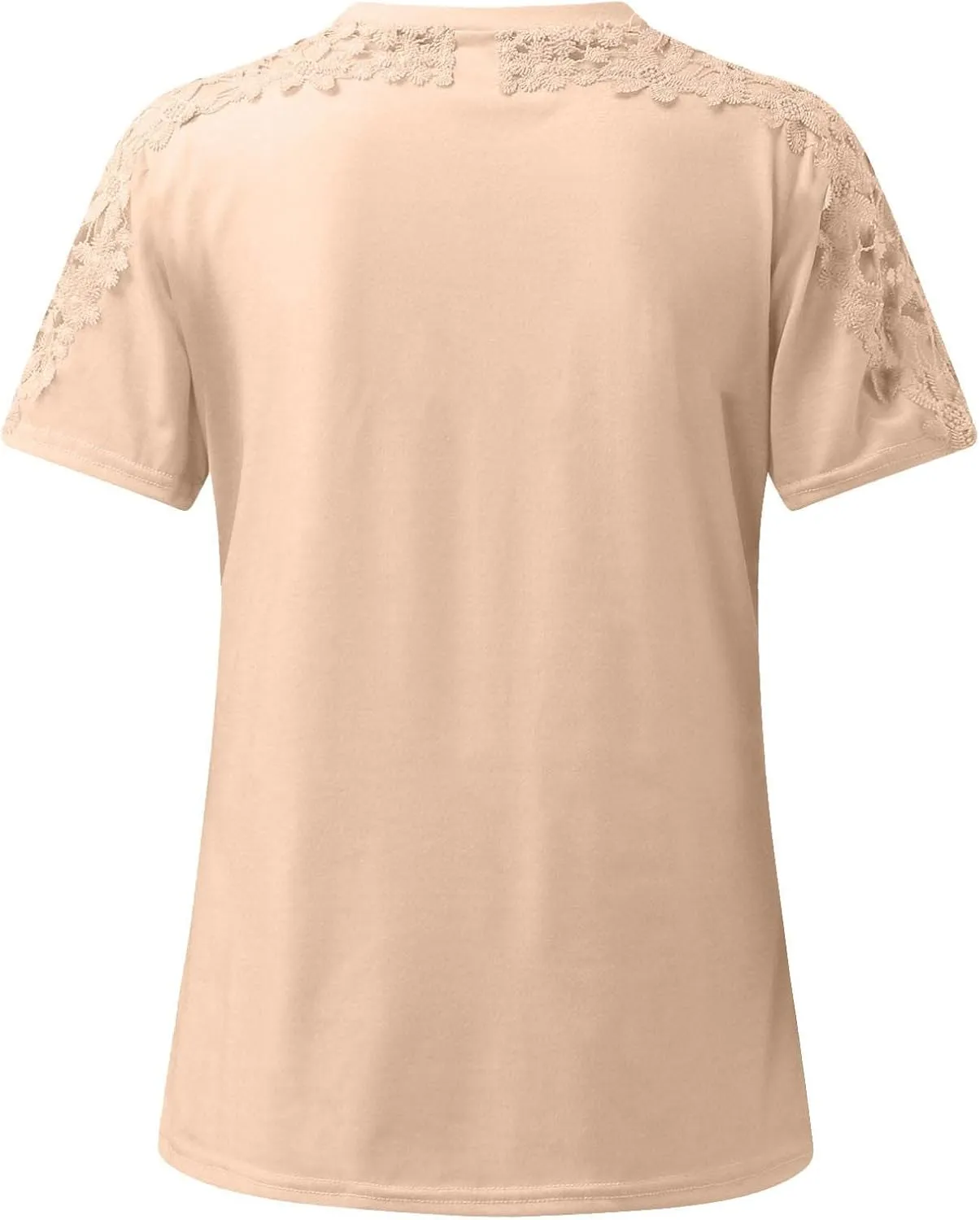 Womens Short Sleeve Lace Tops Under 10 Plus Size Trendy Casual Shirts Dressy Elegant Blouse Raglan Sleeve Tshirts